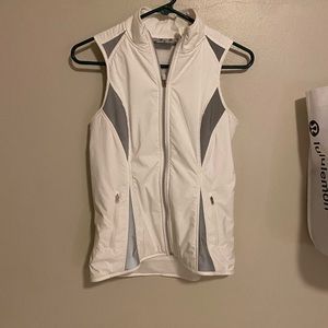 White athleta reflective vest